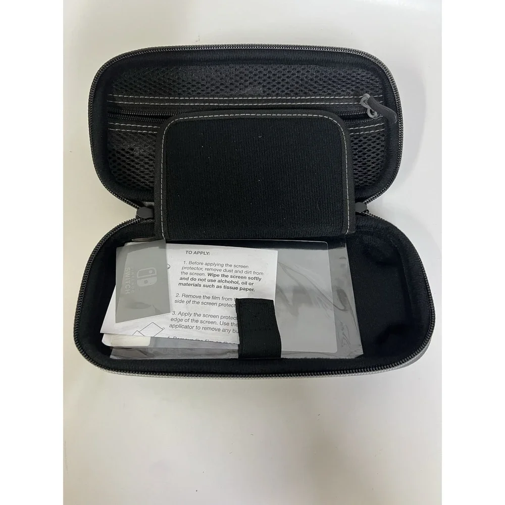 Nintendo Switch Lite Zipper Protective Carry Case Black OEM